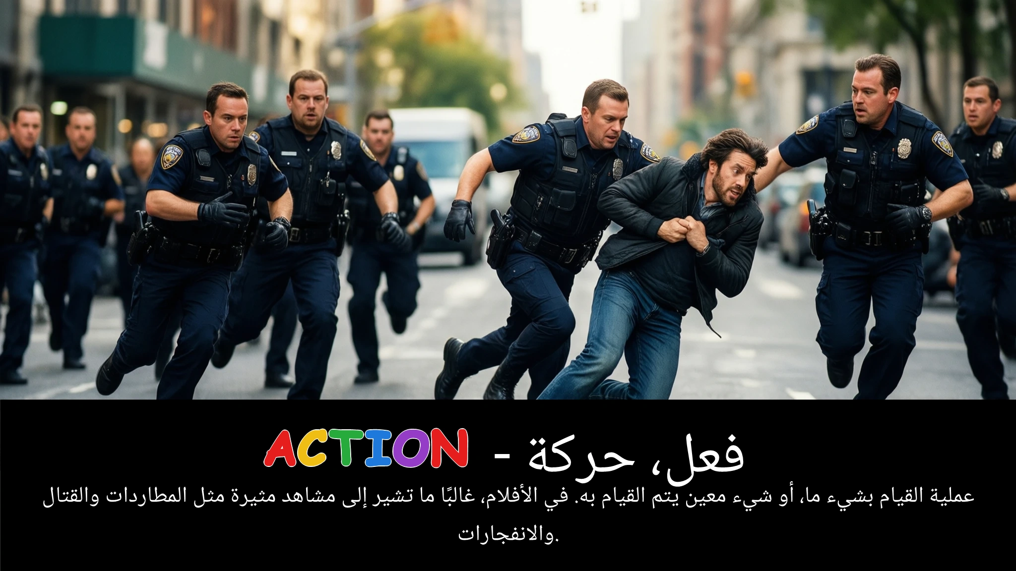 Arabic Illustration for action